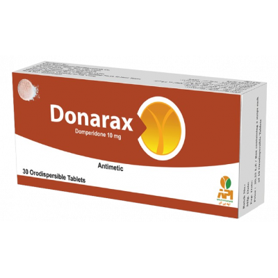 DONARAX 10 MG ( DOMPERIDONE ) 30 ORODISPERSIBLE TABLETS