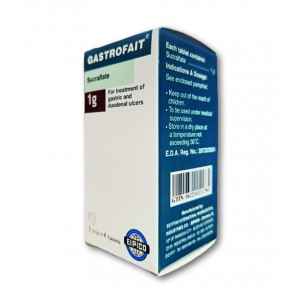 GASTROFAIT 1 GM ( SUCRALFATE ) 20 TABLETS