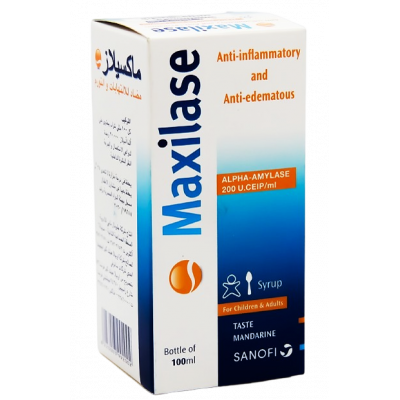 MAXILASE ( ALPHA AMYLASE 200 U.CEIP/ ML ) MANDARINE TASTE SYRUP 100 ML