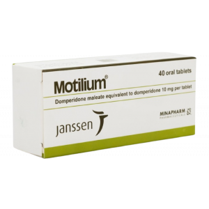 MOTILIUM 10 MG ( DOMPERIDONE ) 40 ORAL TABLETS