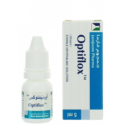 OPTIFLOX 0.3% STERILE OPHTHALMIC SOLUTION ( OFLOXACIN ) EYE DROPS 5 ML OPTIFLOX 0.3% STERILE OPHTHALMIC SOLUTION ( OFLOXACIN ) EYE DROPS 5 ML