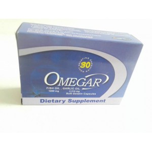 OMEGAR 30 capsules ( fish oil - garlic oil ) 