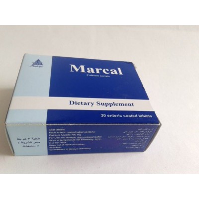 Marcal 30 tablets ( calcium acetate ) 