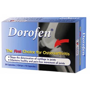 DOROFEN DIETARY SUPPLEMENT ( GLUCOSAMINE SULFATE + GINKGO BILOBA EXTRACT ) 30 CAPSULES