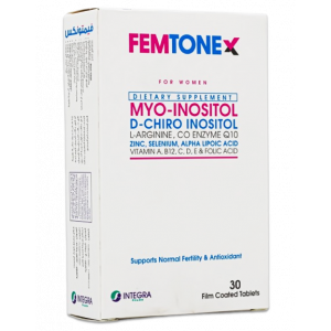 FEMTONEX FOR WOMEN — ANTIOXIDANT & SUPPORTS NORMAL FERTILITY DIETARY SUPPLEMENT 30 FILM-COATED TABLETS