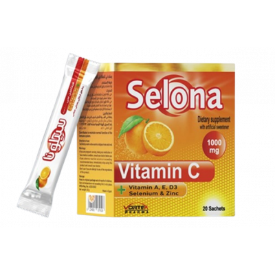SELONA VITAMIN C 1000 MG DIETARY SUPPLEMENT 20 SACHETS
