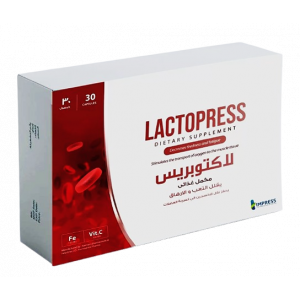 LACTOPRESS ( IRON + LACTOFERRIN + VITAMIN C ) DIETARY SUPPLEMENT 30 CAPSULES