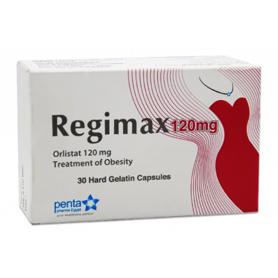 REGIMAX 120 MG ( ORLISTAT ) TREATMENT OF OBESITY 20 HARD GELATIN CAPSULES