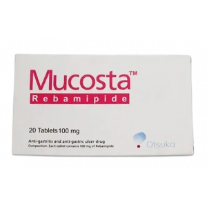 MUCOSTA 100 MG ( REBAMIPIDE ) 20 FILM-COATED TABLETS