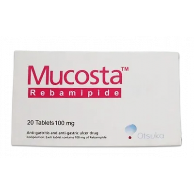 MUCOSTA 100 MG ( REBAMIPIDE ) 20 FILM-COATED TABLETS