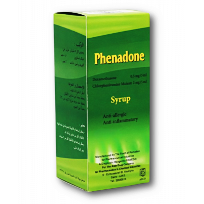 PHENADONE ( DEXAMETHASONE 0.5MG/ 5ML + CHLORPHENIRAMINE 2MG/ 5ML ) SYRUP 100 ML