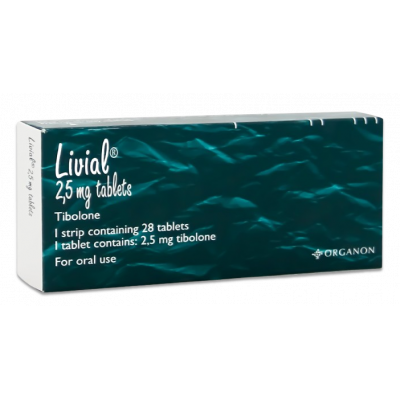 LIVIAL 2.5 MG ( TIBOLONE ) 28 TABLETS
