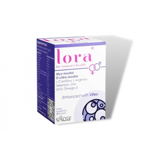 LORA FOR WOMEN HEALTH WITH MYO-INOSITOL, L-CARNITINE, CO Q-10 & OMEGA-3 DIETARY SUPPLEMENT 15 SACHETS