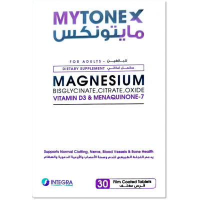 MYTONEX FOR NORMAL CLOTTING, NERVES, BLOOD VESSELS & BONE HEALTH DIETARY SUPPLEMET — 30 FILM-COATED TABLETS MYTONEX FOR NORMAL CLOTTING, NERVES, BLOOD VESSELS & BONE HEALTH DIETARY SUPPLEMET — 30 FILM-COATED TABLETS