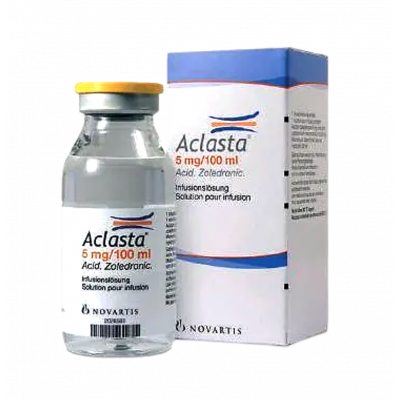 ACLASTA 5 MG / 100 ML ( ZOLEDRONIC ACID ) SOLNUTION FOR IV INFUSION VIAL
