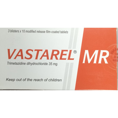 VASTAREL MR 35MG ( TRIMETAZIDINE ) 30 F.C.TABLETS