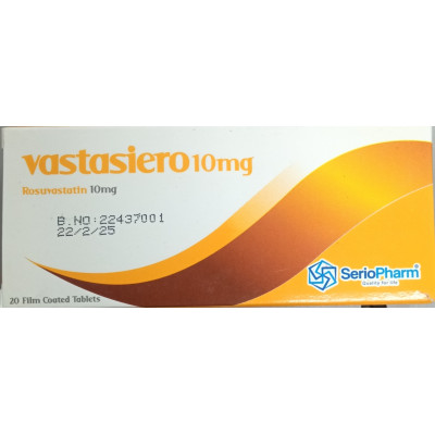 VASTASIERO 10MG ( ROSUVASTATIN )  20 F.C. TABLETS