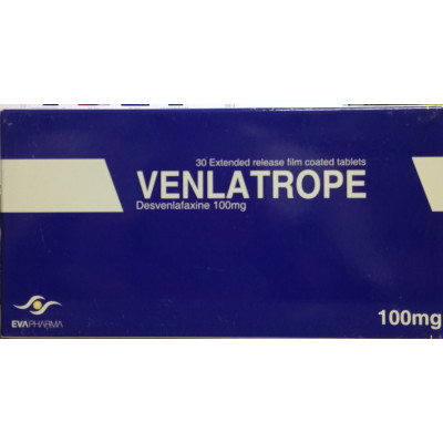 VENLATROPE 100 MG (DESVENLAFAXINE ) 30 EXT.REL.TABLETS