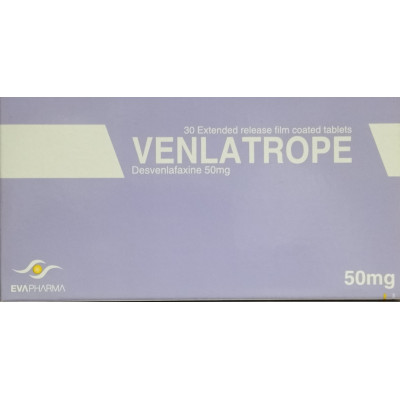 VENLATROPE 50 MG (DESVENLAFAXINE ) 30 EXT.REL.TABLETS