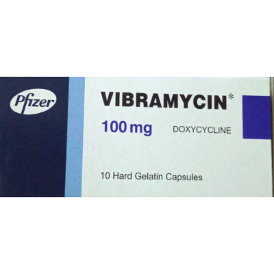 VIBRAMYCIN 100MG (DOXYCYCLINE ) 10 CAPSULES