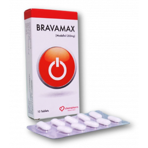 BRAVAMAX 200 MG ( MODAFINIL ) 10 TABLETS