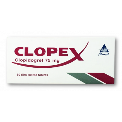 CLOPEX AGREL 75 MG ( CLOPIDOGREL ) 30 FILM-COATED TABLETS