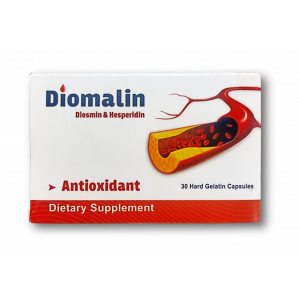 DIOMALIN ANTIOXIDANT DIETARY SUPPLEMENT ( DIOSMIN 450 MG + HESPERIDIN 50 MG ) 30 CAPSULES