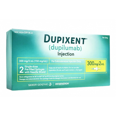 DUPIXENT 300 MG / 2 ML ( DUPILUMAB ) FOR SUBCUTANEOUS INJECTION 2 PREFILLED SYRINGES