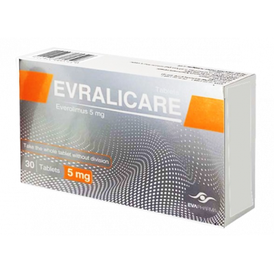 EVRALICARE 5 MG ( EVEROLIMUS ) 30 TABLETS