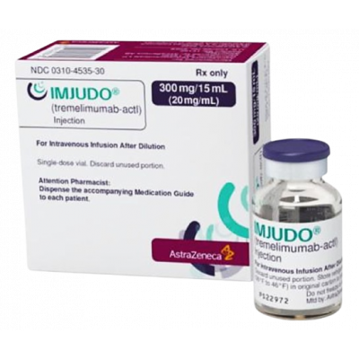IMJUDO 300 MG / 15 ML ( TREMELIMUMAB 20 MG / ML ) CONCENTRATE FOR DILUTION FOR IV INFUSION 15 ML VIAL