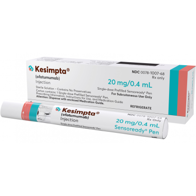 KESIMPTA 20 MG / 0.4 ML ( OFATUMUMAB ) FOR SUBCUTANEOUS INJECTION SINGLE-DOSE PREFILLED SENSOREADY PEN