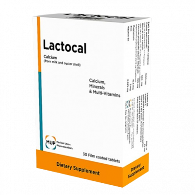 LACTOCAL DIETARY SUPPLEMENT ( CALCIUM + MAGNESIUM + VITAMINS C, B6 & D3 + ZINC + PHOSPHORUS ) 30 TABLETS