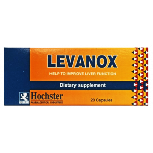 LEVANOX DIETARY SUPPLEMENT SUPPORTS LIVER FUNCTIONS 20 CAPSULES