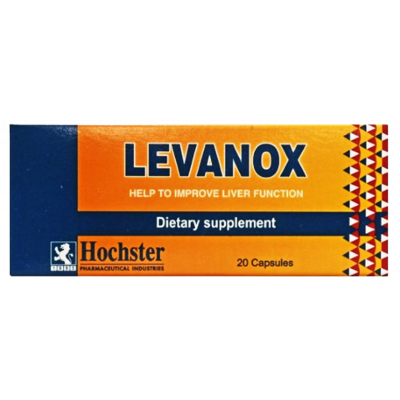 LEVANOX DIETARY SUPPLEMENT SUPPORTS LIVER FUNCTIONS 20 CAPSULES