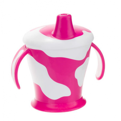 Canpol babies Non-spill Cup Soft Silicon Spout 230ml SEA LIFE pink