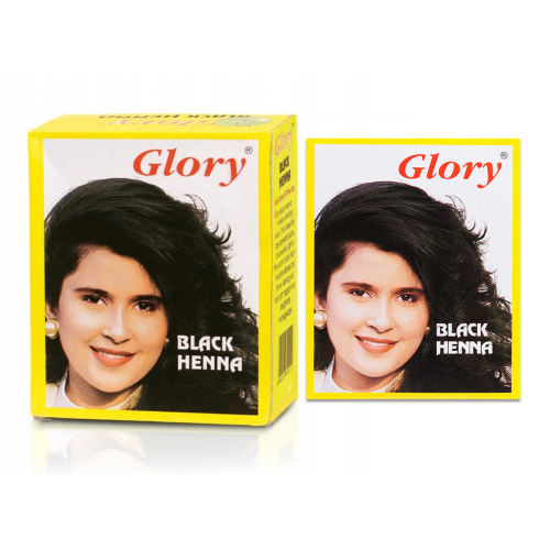 GLORY BLACK HENNA HAIR DYE 10 GM SACHET