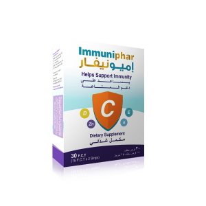 IMMUNIPHAR IMMUNITY DIETARY SUPPLEMENT ( VIT. C 900 MG + VIT. E 15 MG + ZINC 11 MG + VIT. A 450 MCG + VIT. D 25 MCG ) 30 FILM-COATED TABLETS