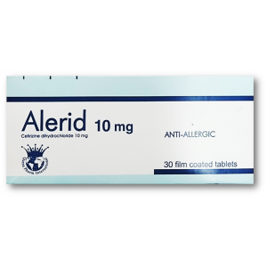 ALERID 10 MG ( CETIRIZINE ) 20 FILM-COATED TABLETS