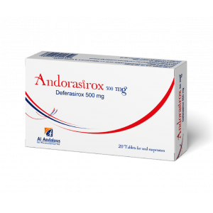 ANDORASIROX 500 MG ( DEFERASIROX ) 20 TABLETS FOR ORAL SUSPENSION