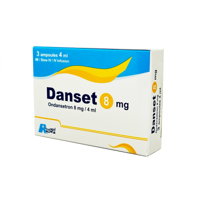 DANSET 8 MG / 4 ML ( ONDANSETRON ) FOR IM, SLOW IV INJECTION & IV INFUSION 3 AMPOULES X 4 ML