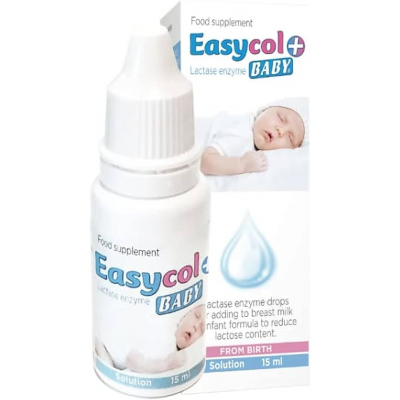 EASYCOL BABY +® ( LACTASE ENZYME 45000 ALU ) FOOD SUPPLEMENT ORAL SOLUTION 15 ML
