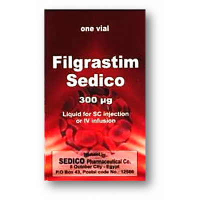 FILGRASTIM SEDICO 300 MCG ( FILGRASTIM ) LIQUID FOR SC & IV INFUSION VIAL