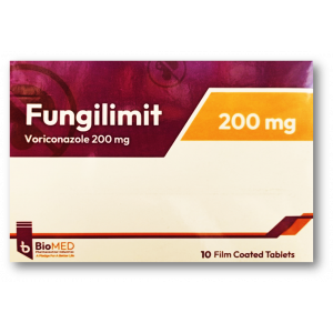 FUNGILIMIT 200 MG ( VORICONAZOLE ) 10 FILM-COATED TABLETS