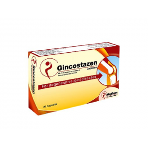 GINCOSTAZEN DIETARY SUPPLEMENT ( GLUCOSAMINE 500 MG + GINKO BILOBA LEAF EXTRACT 50 MG ) 30 CAPSULES