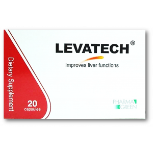 LEVATECH DIETARY SUPPLEMENT IMPROVES LIVER FUNCTIONS 20 CAPSULES