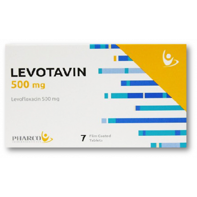 LEVOTAVIN 500 MG ( LEVOFLOXACIN ) 7 FILM-COATED TABLETS