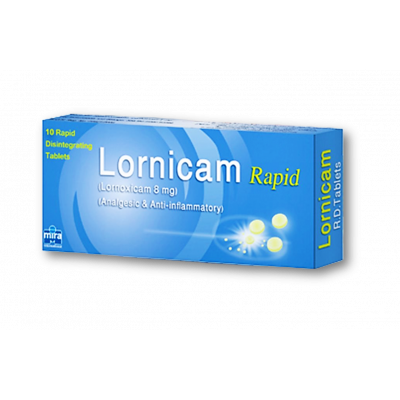 LORNICAM 8 MG RAPID ANALGESIC & ANTI-INFLAMMATORY ( LORNOXICAM ) 30 DISINTEGRATING TABLETS