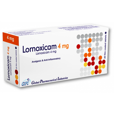 LORNOXICAM 4 MG ANALGESIC & ANTI-INFLAMMATORY ( LORNOXICAM ) 20 FILM-COATED TABLETS