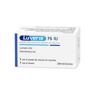 LUVERIS 75 IU ( LUTROPIN ALFA ) POWDER & SOLVENT FOR SC INJECTION VIAL