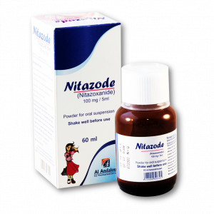 NITAZODE 100 MG / 5 ML ( NITAZOXANIDE ) ORAL SUSPENSION 60 ML